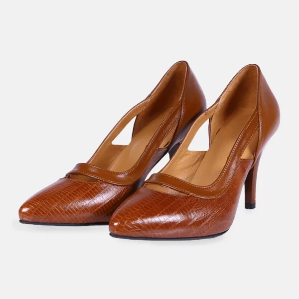 کفش پاشنه بلند چرم مجلسی SL1415