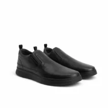 کفش چرم رسمی طبی مردانه مدل 1056 مشکی