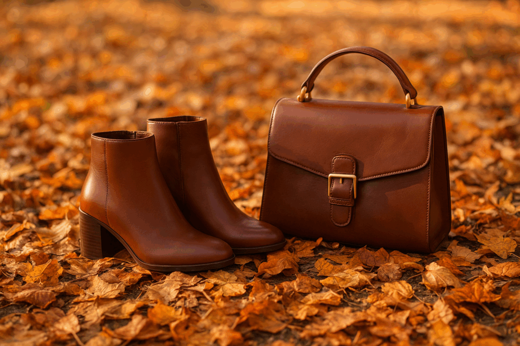 پاییز و محصولات چرمی