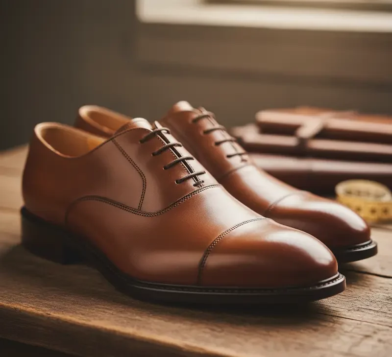 کفش چرم مردانه رسمی قهوه ای