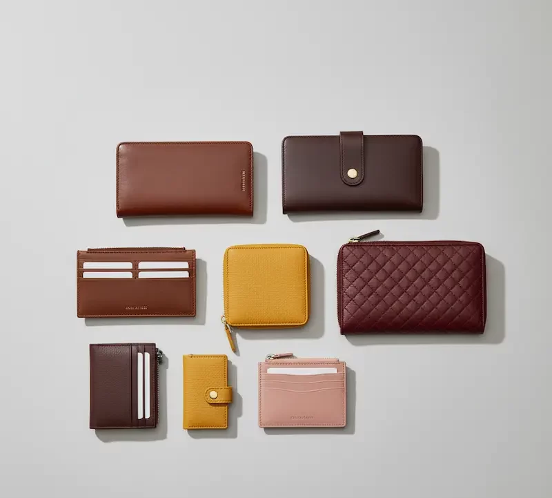 انواع کیف پول چرم زنانه