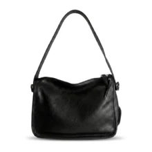 کیف چرم دوشی زنانه مدل D8328 مشکی