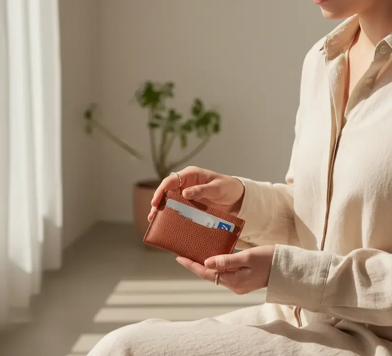 جاکارتی چرم زنانه قهوه ای عسلی