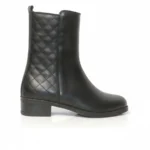 نیم بوت چرم زنانه 6008 از بغل