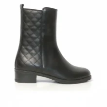 نیم بوت چرم زنانه 6008 از بغل