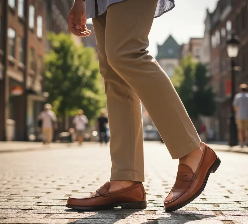 کفش چرم کالج قهوه ای