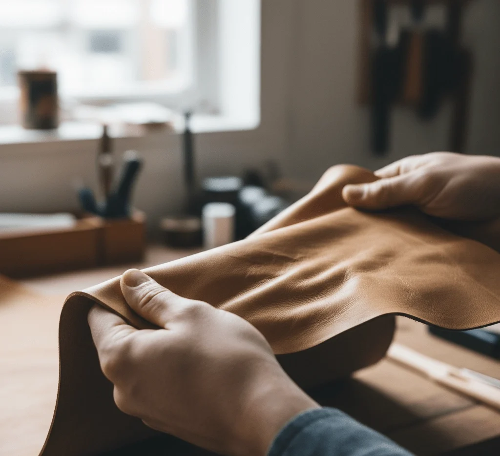 بررسی نحوه تاشدن چرم