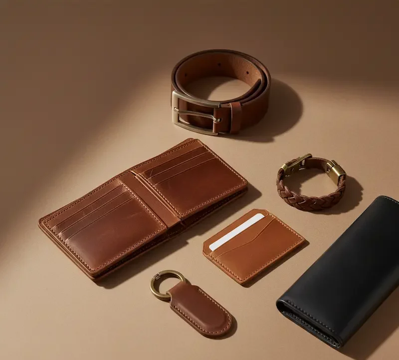 ست چرم قهوه ای