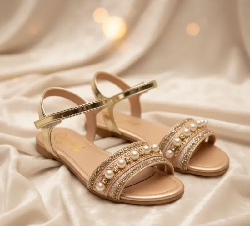 صندل چرم مجلسی دخترانه