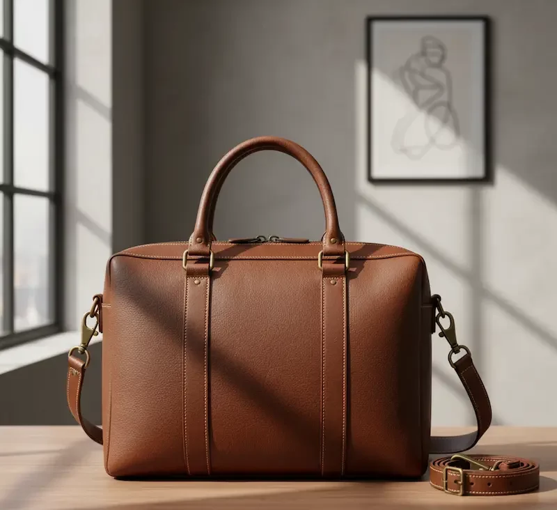 کیف اداری چرم مردانه قهوه ای