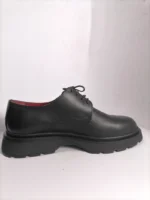 کفش چرم طبی 2715 از بغل مشکی