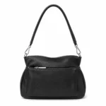 کیف چرم زنانه دوشی مدل D8283 مشکی
