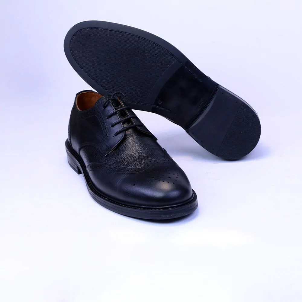 کفش چرم مردانه هشترک بندی مدل G114 - Image 4