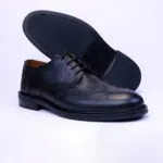 کفش چرم مردانه هشترک بندی مدل G114 - Image 5