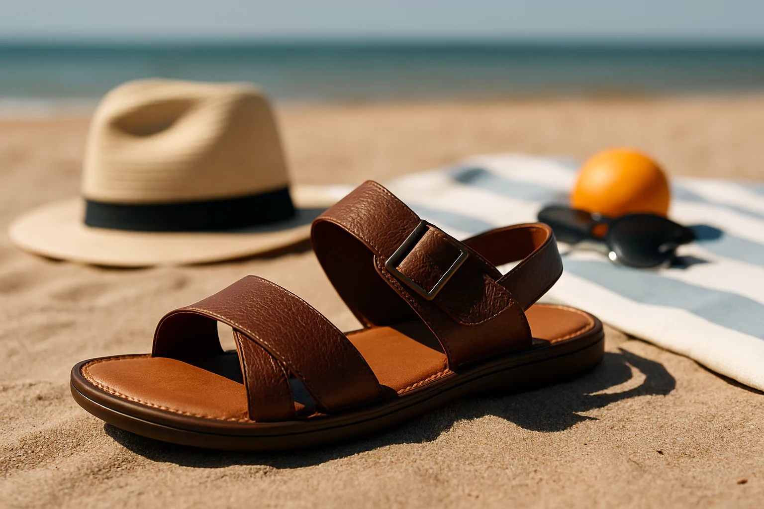 تابستان و کفش و صندل چرمی